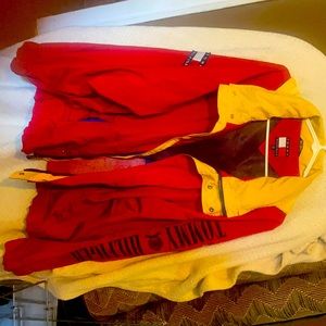 Vintage yellow blue and red Tommy Hilfiger jacket
